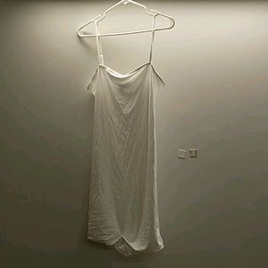 Shein white cami body in dress